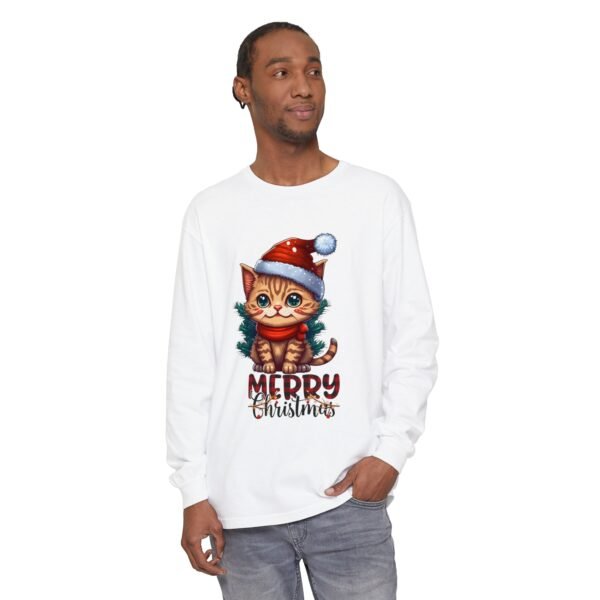 Merry Christmas Cat Sweatshirt - Image 3